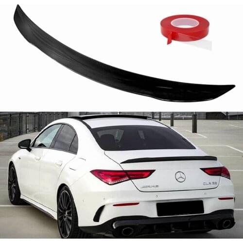 Suitable for Mercedes-Benz CLA-Class W118 2019-2020 CLA250 CLA200 CLA220 ABS material bright black spoiler C118 AMG Line spoiler