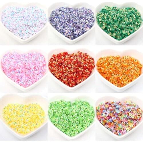 Sequins Decorations Garment Sewing Craft Children DIY Accessory Stereoscopic Flower Paillettes 10g Multicolor 4mm