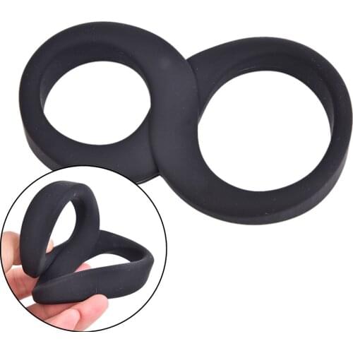 Silicone Time Delay Penis Ring Male Scrotal Binding Cock Ring Sex Toys Scrotum Ring For Men