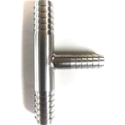 T-shape 304 stainless steel barbed tee Joint ,Home brewed BEER hose connection adapter, American standard food grade material