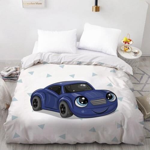 1 Pcs 3D Printed Cartoon Childerns Small Bule Car Duvet Cover Printing NO Pillowcases And NO Sheets Home Textiles Comforter