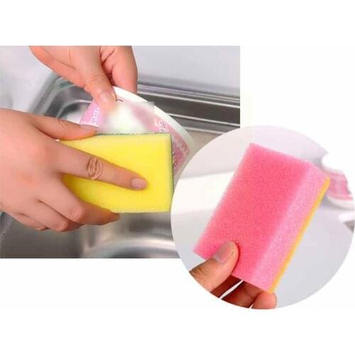 1pcs Dishwashing Sponge Emery Clean Rub Pot Rust Focal Cleaning Kitchen Kit Brush Removing Sponge Sponge Accessories Stains Q7G0