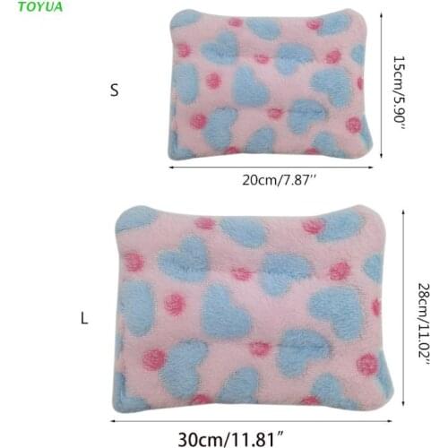 1XCC Small Animal Cage Mat Fleece Nest Hamster Bed Pad Guinea Pigs Winter Warm Sleeping Bed for Hedgehog Rat