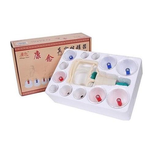 2016 hot sale 12 cans of cupping therapy Thickening cupping apparatus household care vacuum resistance to fall off