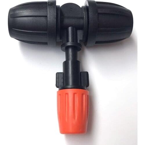 3/8'' (8/11mm) Misting Nozzle kit Straight Tee Garden Water Hose Connector with Misting Nozzles 30pcs