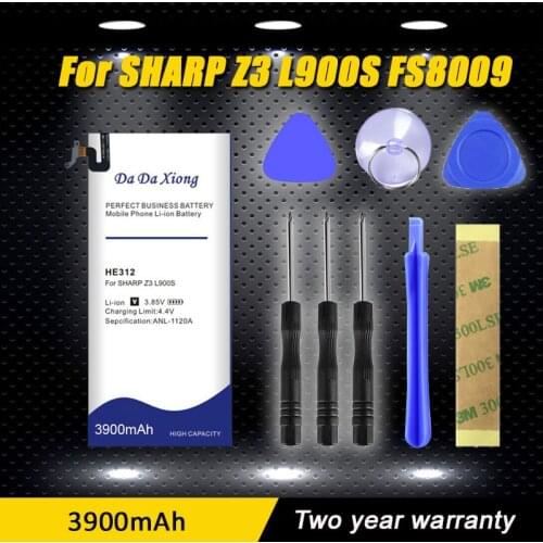 3500mAh HE312 New Replacement Battery For SHARP Z3 L900S FS8009 High Quality