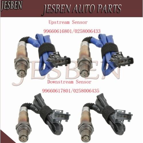 4X 99660616801 99660617801 Front Rear Lambda Probe O2 Oxygen Sensor For PORSCHE 911 Carrera S 4 4S 3.6 3.8 0258006433 0258006435