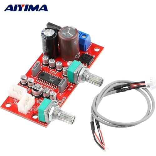 AIYIMA BA3884 Tone Amplifier Preamplifier Board BBE Sound Effect Exciter Improve Treble Bass Volume Control