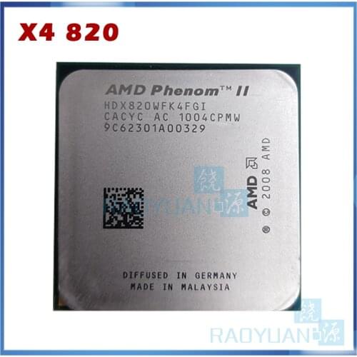 AMD Phenom II X4 820 2.8GHz/4MB /4 cores Quad-Core DeskTop CPU HDX820WFK4FGI Socket AM3