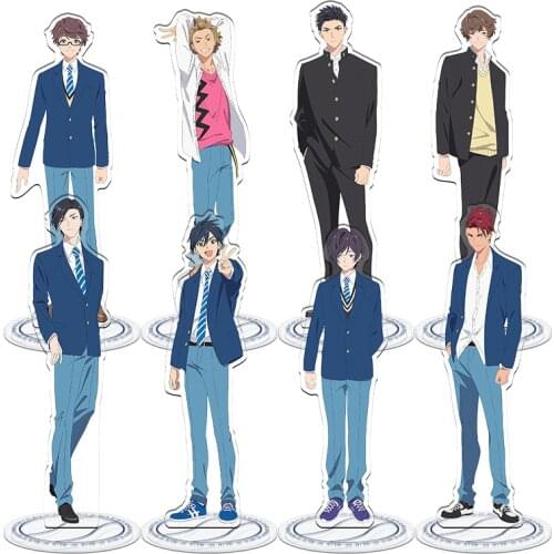 Anime RE-MAIN Joujima Jou Oka Eitarou Acrylic Stand Figure Model Plate Display Tabletop Decor Cosplay Q Version Cartoon Gift