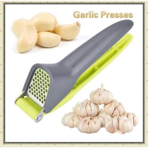 Stainless Steel Garlic Presses Manual Garlic Mincer Crusher Squeezer Masher Chopping Onion Fruit Vegetable Tools Kitchen Gadgets