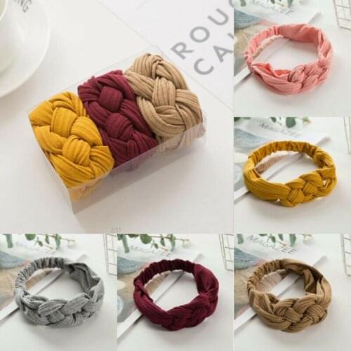 Women Ladies Twist Knot Headband Elastic Head Wrap Turban Hair Band Flower New