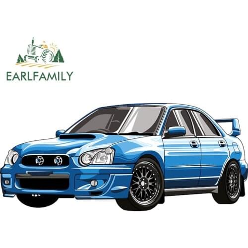 EARLFAMILY 13cm x 5.9cm for Blue Japan Series Vinyl Car Stickers Scratch-proof Motorcycle Window Decoration Decal for Vehicle