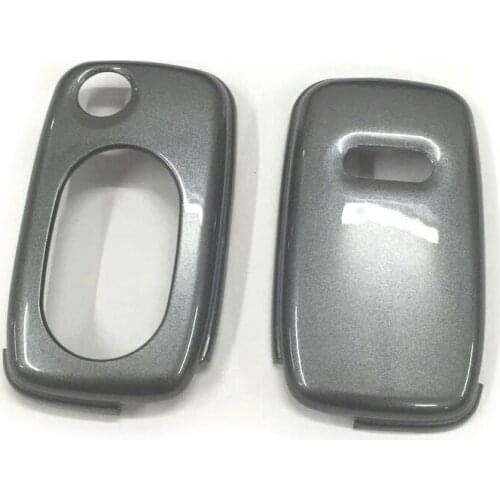 Gloss Carbon Grey Color Flip Key Remote Key Protection Case For Audi A3 8L A4 B5 B6 TT MK1 A6 C5