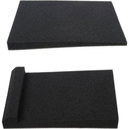 300x200x45MM Black Sponge Studio Monitor Speaker Acoustic Isolation Foam Isolator Pad for Recording Studios Karaoke Accessories