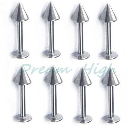 Free Shipping Cone Spike Labret ring Lip Piercing body jewelry promotional gift 100pcs/lot 16G 3mm Ball
