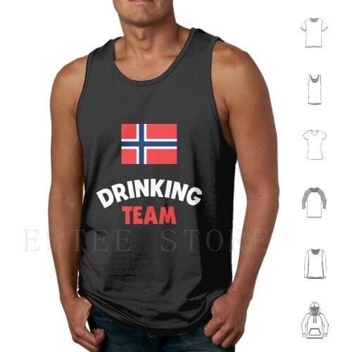 Norway Drinking Team Tank Tops Vest Cotton Norway Drinking Team Norway Drinking Team Norway
