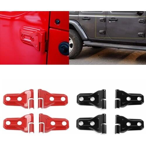 New Out side door hinges cover engine hood hinge decorative trim frame For jeep JL 2018-2019 wrangler exterior Accessories