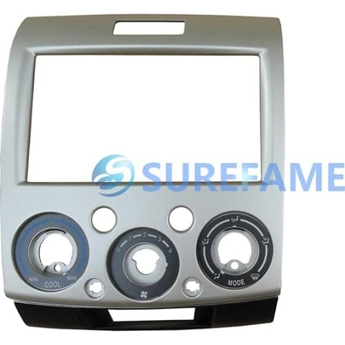 Facia for Ford Ranger Everest,Mazda BT-50 2006-2011 Radio DVD Stereo CD Panel Dash Kit Trim Fascia Face Plate Frame(Golden)