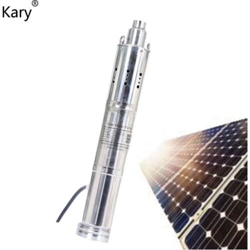 Kary 120m lift 24v 36v DC submersible solar water pumps, 0.5 hp 1 hp 2 hp deep well solar powered water pump