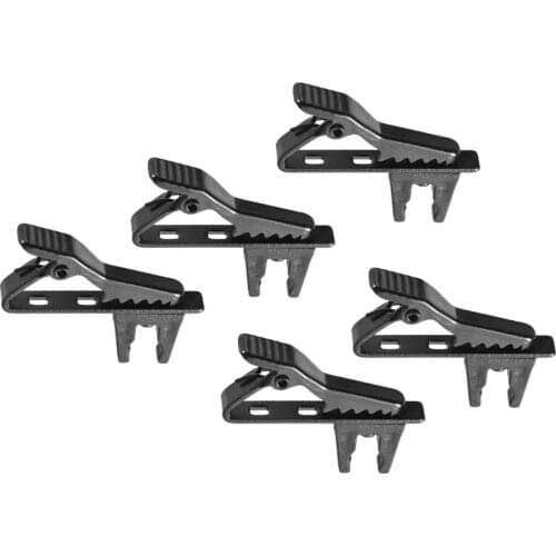 Andoer EY-J06A 5pcs 5mm Wired Lapel Mic Microphone Tie Clip