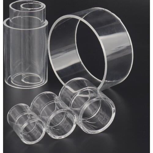 10pcs 20~32mm Transparent Acrylic Pipe Straight Coupling Connector Fish Tank Aquarium Water Pipe Fittings Garden Water Connector