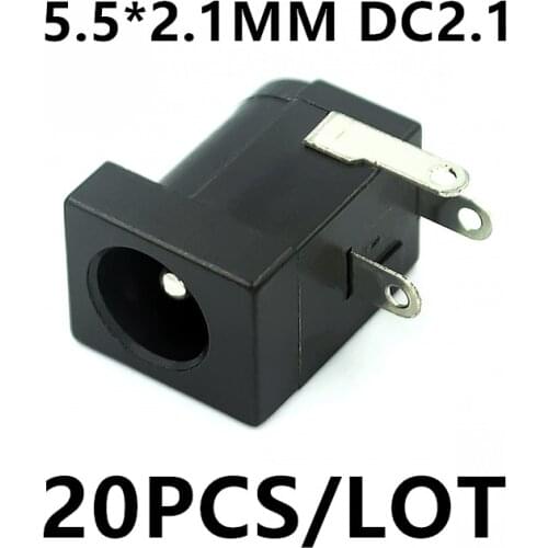 20PCS/LOT DC-005 power socket DC power socket 5.5*2.1MM DC2.1