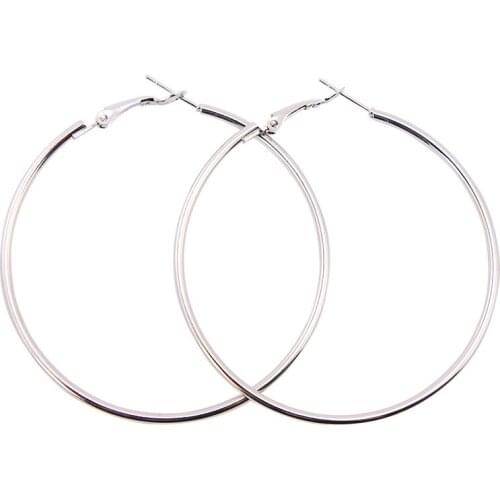 Hoop Earrings 2021 New Rhinestone Earrings for Women Round Gold Earring Luxury Jewelry Accessories for Wedding Anniversary Gift