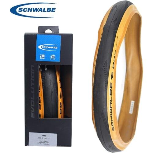 Schwalbe ONE tan wall 16inch Folding Tire 35-349 16x1.35 retro yellow edge tire EXO ultra light stab resistant tyre ±173g