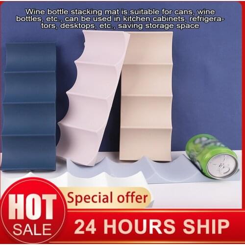 Wine Bottle Rack Refrigerator Drink Bottle Holder Countertop Wine Bottle Rack Bottle Cans Storage Organizer For Tabletop Pantry