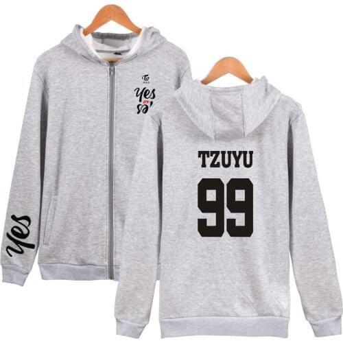 Fashion Kpop Twice Harajuku Hoodie Sweatshirts men women zipper hoodies jackets casual long sleeve zip up hooded tracksuits tops