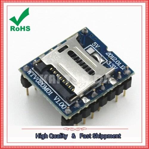 WTV020-SD voice module SD card voice module game console voice module MP3 module board