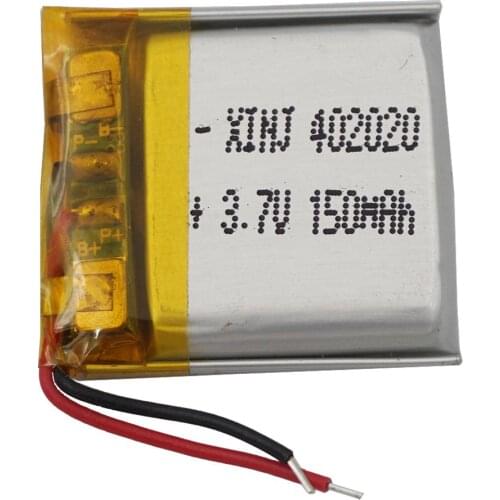 XINJ 3.7V 150 mAh li Lithium Polymer Battery Li po cell 402020 For smart watches mp4 bluetooth earphone speaker driving recorder