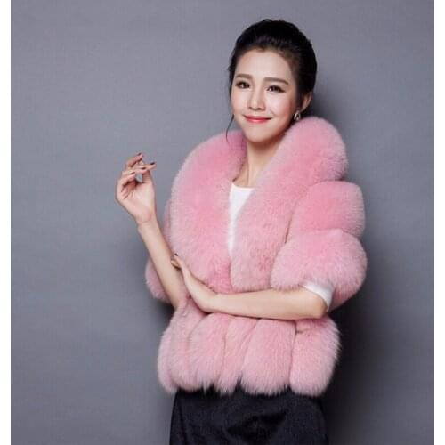 Winter Warm Fluffy Fur Coats Jackets 2Women Fashion Furry Fur long sleeve Cropped Jacket Turn Down Collar Open Front Overcoat