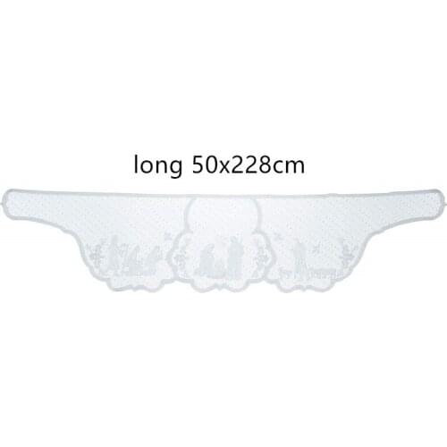 1pc Fashion Fireplace Oven Cover Christmas Lace Tablecloth Home Party Decoration 50*228cm All-purpose Covers