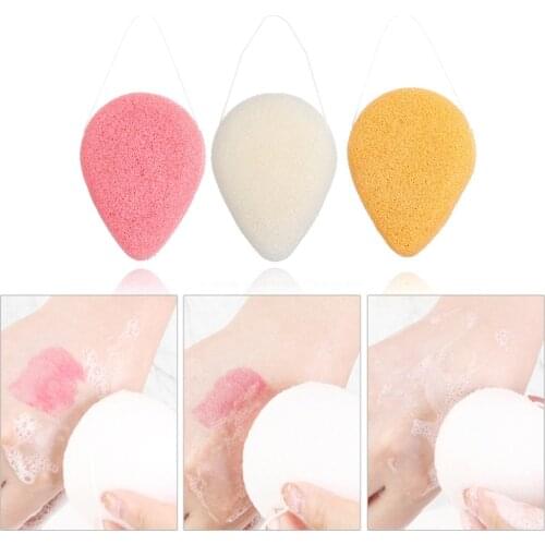 1pcs Face Cleaning Sponge Water Drop Konjac Sponge Cosmetics Puff Facial Cleanser Flutter Makeup Tool