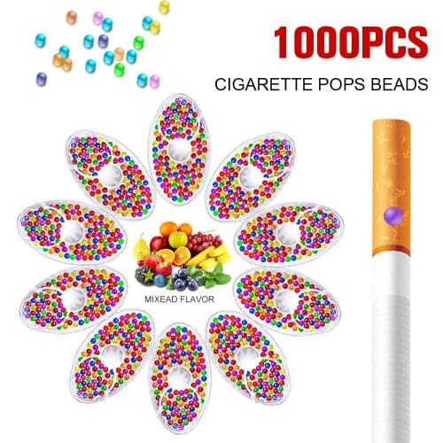 1000Pcs Mint Menthol Ice Pop Beads Mixed Fruit Flavor Burst Beads Capsule Cigarette Holder Accessories Smoking Tools Mens Gifts