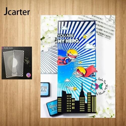 2021 Sun Light Rectangle Background Metal Cutting Dies Shape Scrapbooking Craft Die Cut Stencil Card Make Mould Sheet Decoration