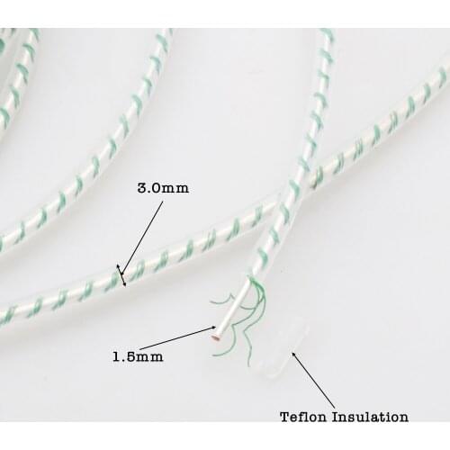 Audiocrast Green 7N copper pure Silver DIY Top-rated Speaker Audio Signal Cable 3MM Headphone Cable signal Jumper cable