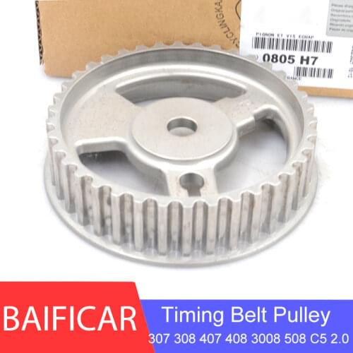 Baificar Brand New Genuine Exhaust Camshaft Gear Timing Belt Pulley 0805H7 For Peugeot 307 308 408 3008 508 Citroen C5 2.0