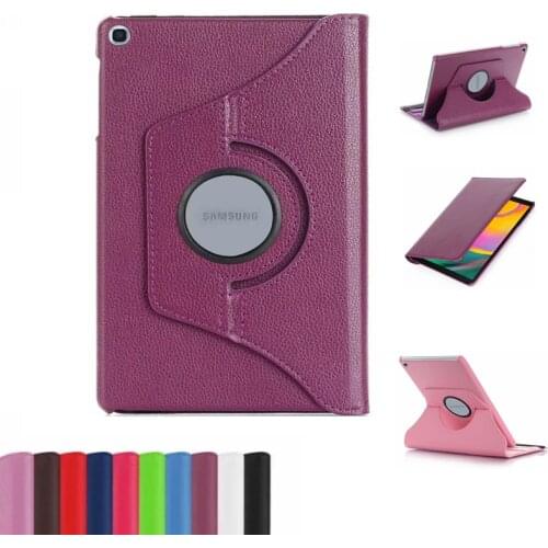 For Samsung Galaxy Tab A 10.1 2019 T510 T515 Tablet Flip Pu Leather 360 Degree Rotating Case Stand Cover for SM-T510 SM-T515