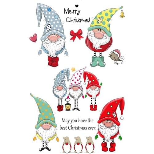 DABOXIBO Dwarf Santa Clear Stamps Mold For DIY Scrapbooking Cards Making Decorate Crafts 2020 NEW Arrival