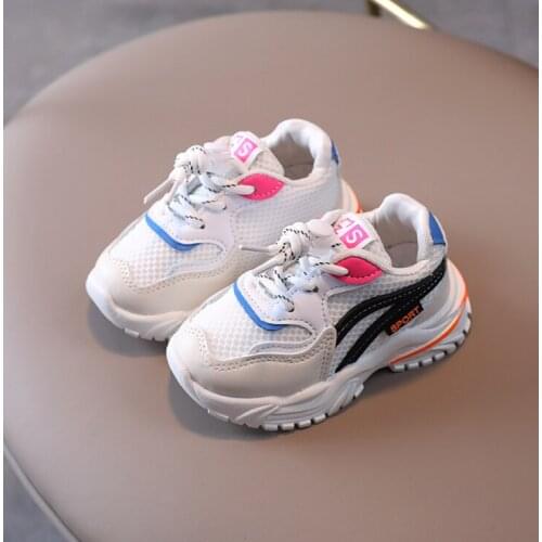 Children Mesh Breathable Shoes For Girls Kids Running Sneakers For Boys Non-slip Light Casual Toddler Shoes For Baby Size 21-30