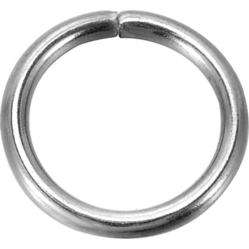 DoreenBeads 200 Pieces Stainless Steel Open Jump Rings 10mm Dia. Metal Findings Jewelry Accessories For Jewelry Making (B10273)