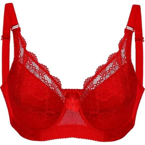 Hot new sexy lace large size ladies underwear C D E cup flower explosions bra