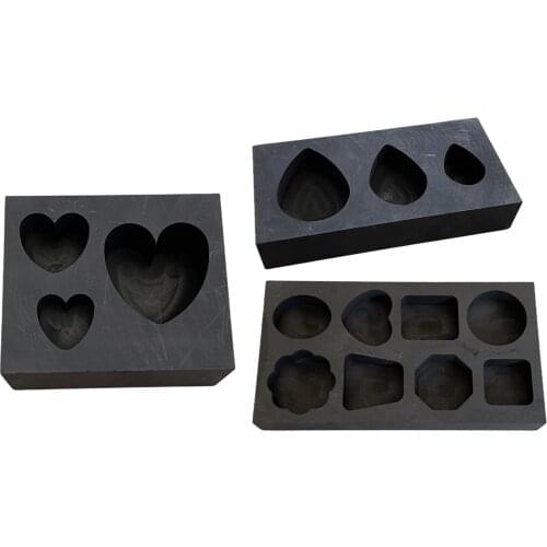 Graphite Ingot Mold Crucible for Melting Casting DIY Gold Silver Scrap Precious Copper Alloy Jewelry Brass Platinum