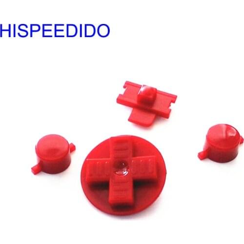 HISPEEDIDO 10sets/lot Multi-Color Button key keys for Gameboy Classic GB Keypads for GBO DMG DIY for Gameboy A B buttons D-pad