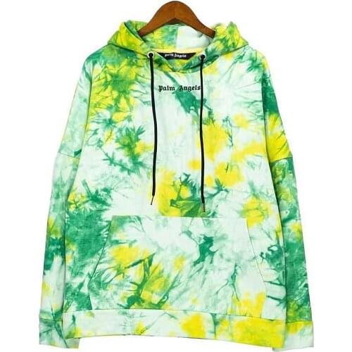 Unisex Cotton Sweatshirt, Palm Angel Rendering Pattern, Casual Fashionable Streetwear for Couple