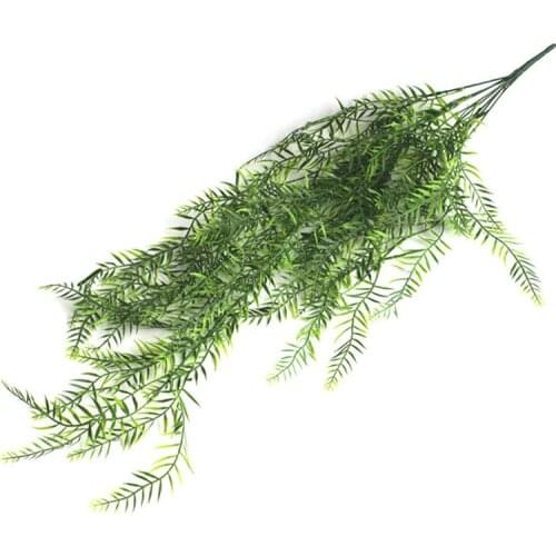 Artificial Plants Fake Leaf plant Long Flower Vine Wall Hanging Rattan Grass For Home garden Wedding decor 90cm plant fake grass