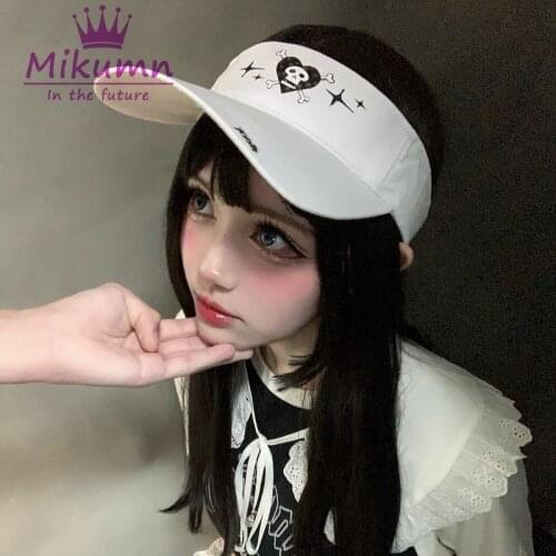 Harajuku Girls Cute Sunscreen Sports Cap Women Summer Empty Top Sun Hats Outdoor Fashion Female Hat Adjustable